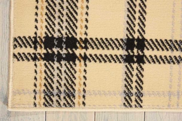 Nourison Grafix GRF03 Cream Black Area Rugs