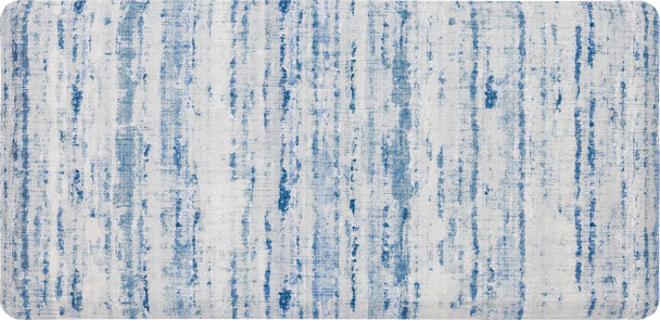 Dri-Pro Deluxe Cushion Mat Blue Machine Made Polyester Area Rug - 1' 8" X 3' 6" Rectangle - F003 19310