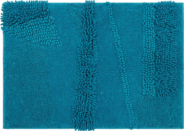 Composition Bath Fiesta Teal Machine Tufted Cotton Area Rugs