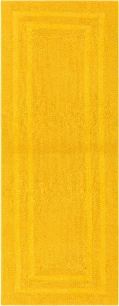 Boardwalk Bath Fiesta Yellow Machine Tufted Cotton Area Rugs