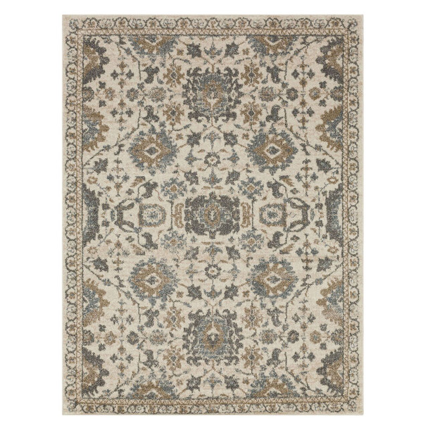 Whimsy Grey Machine Woven Polypropylene Area Rugs - PA306