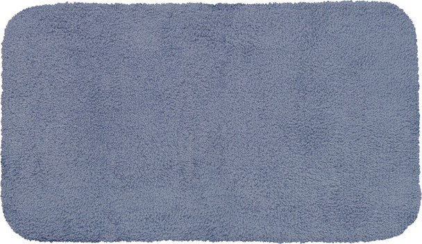 Legacy Bath Wedgewood Blue Machine Made Polyester Area Rugs