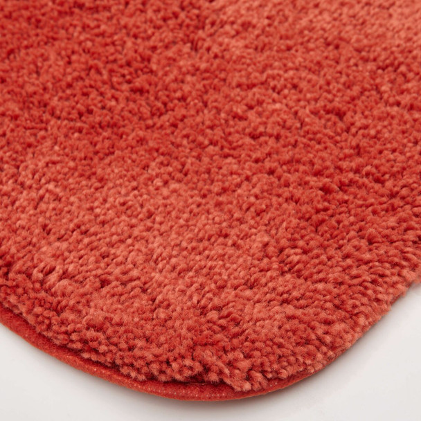 Pure Perfection Bath Terra Cotta Machine Tufted Nylon Area Rugs