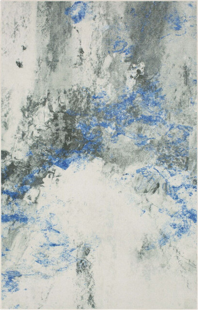 Prismatic Blue Machine Tufted Polyester Area Rugs - Z0187