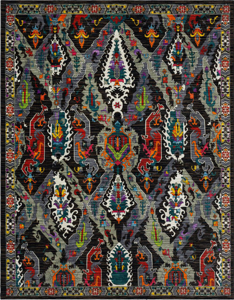 Ingenue Black Machine Tufted Polyester Area Rugs - ZC012