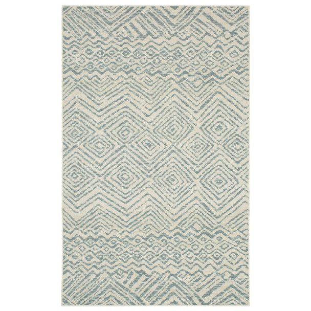 Carousel Cream Machine Tufted Polyester Area Rugs - ZL058