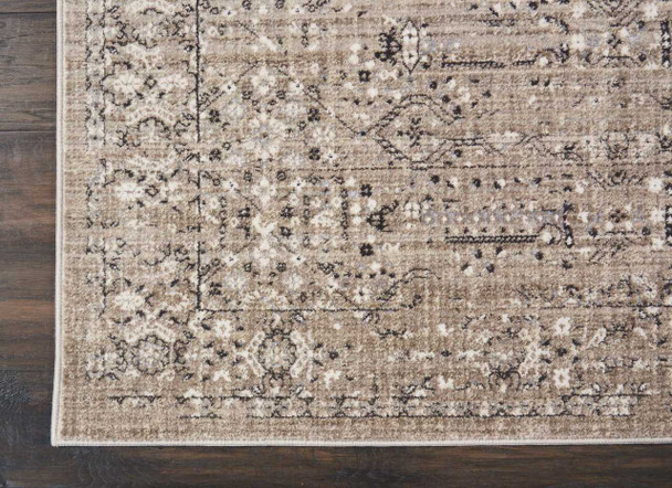 Kathy Ireland Ki34 Silver Screen KI343 Latte Area Rugs