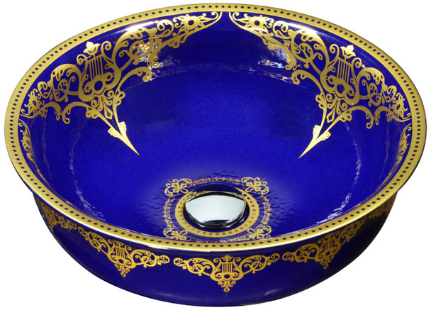 ANZZI Sauano Series Vessel Sink In Royal Blue - LS-AZ8206