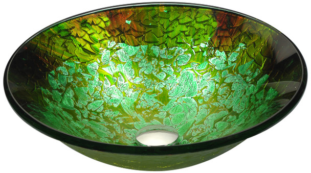 ANZZI Makata Series Vessel Sink In Emerald Burst - LS-AZ8214