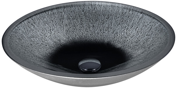 ANZZI Zebedia Series Vessel Sink In Blue - Oval 6