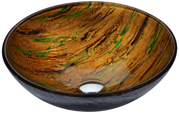 ANZZI Gwazeni Series Vessel Sink In Shifting Earth - S177