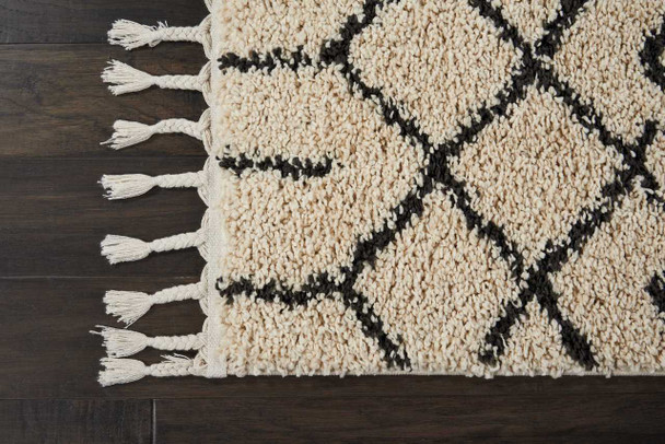 Nourison Moroccan Shag MRK01 Cream Area Rugs