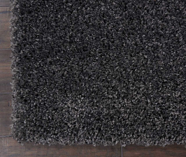 Nourison Malibu Shag MSG01 Dark Grey Area Rugs