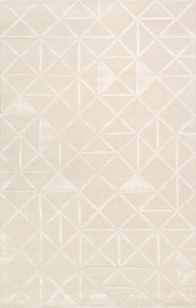 Pasargad Home PVNY-25 Edgy Hand-tufted Ivory Area Rug