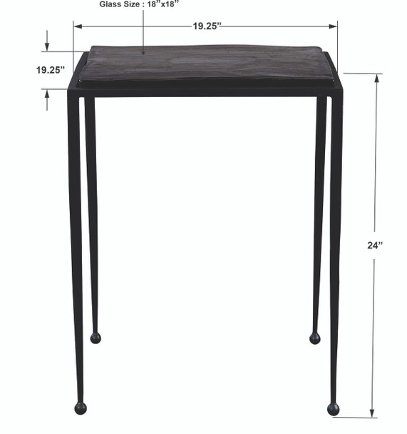 Uttermost Wavelet Iron Side Table