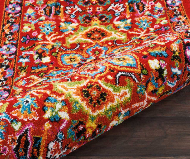 Nourison Oakdale OKD06 Red Area Rugs