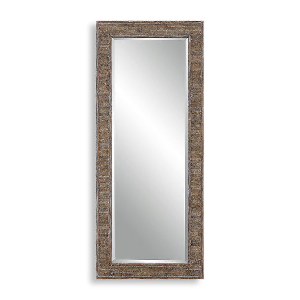 StudioLX Mirror Strips Of Distressed Weathered Pine