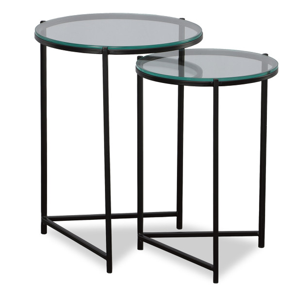 StudioLX Accent Furniture - S/2 Black Finish