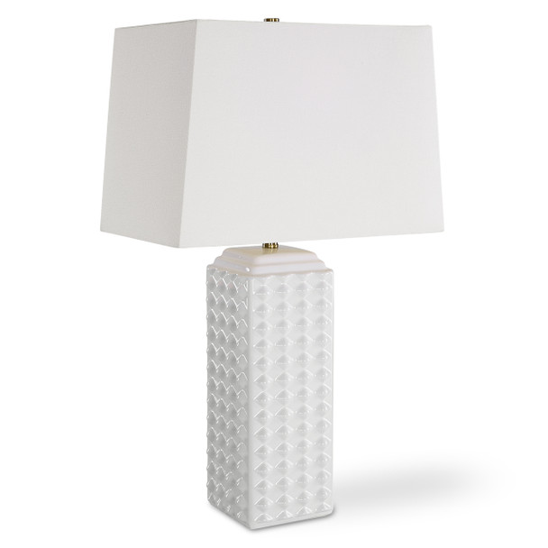 StudioLX Table Lamp Gloss White Ceramic - W26114-1