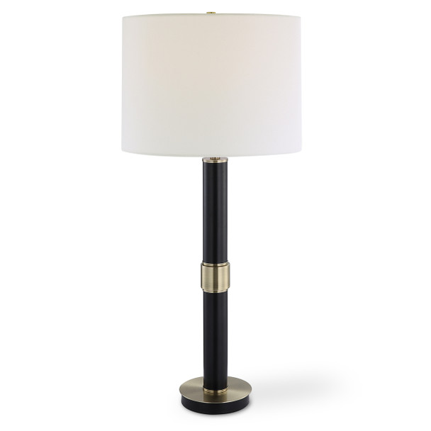 StudioLX Table Lamp Slender Metal Body Finished In Black