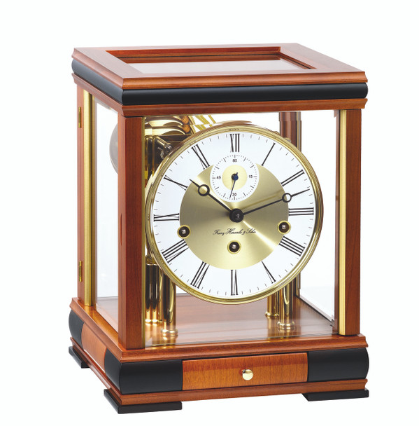 Hermle Bergamo Mantel Clock - Light Cherry