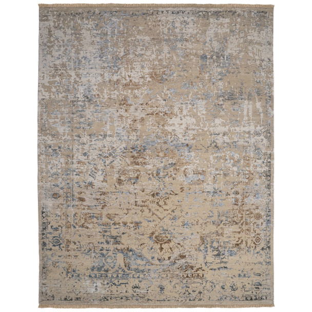 Capel Massa Beige Blue 1203_740 Hand Knotted Rugs