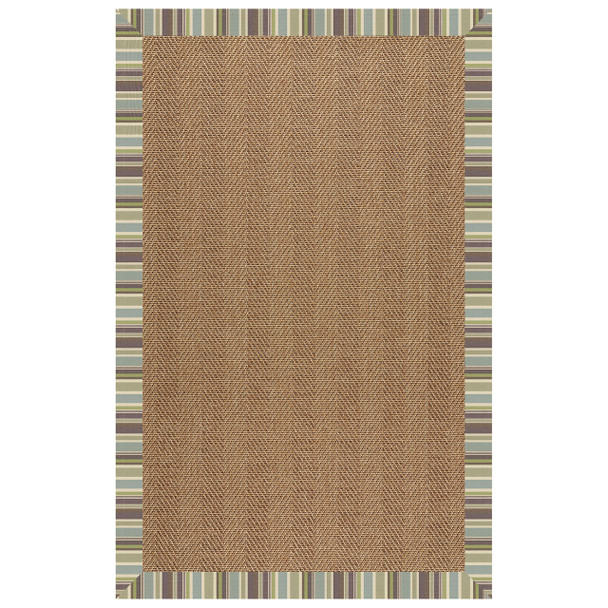 Capel Islamorada-Herringbone Brannon Whisper 2091_422 Indoor/outdoor Bordered