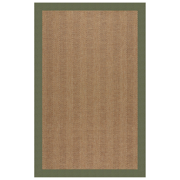 Capel Zelda-Herringbone Canvas Fern 2091_274 Indoor/outdoor Bordered