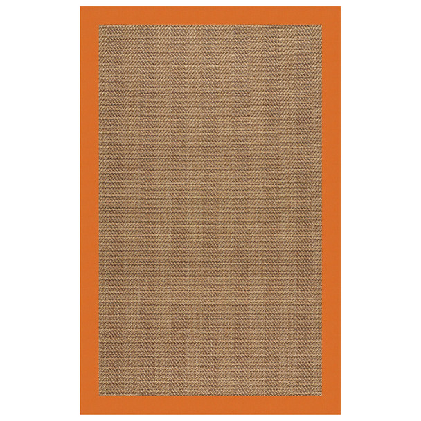 Capel Zelda-Herringbone Canvas Tangerine 2091_815 Indoor/outdoor Bordered