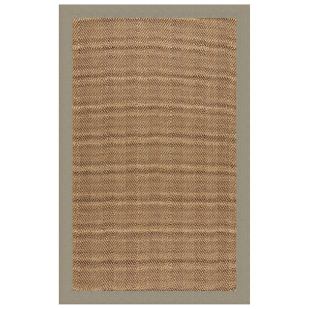 Capel Islamorada-Herringbone Canvas Taupe 2091_737 Indoor/outdoor Bordered