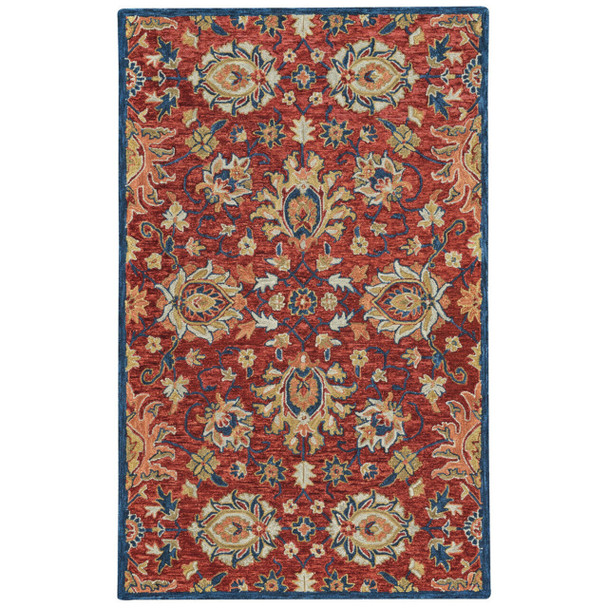 Capel Shakta-Keshan Red Navy 2538_575 Hand Tufted Rugs - 7' 9" X 10' 0" Rectangle