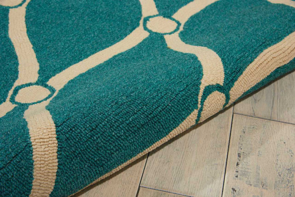 Nourison Portico POR02 Aqua Area Rugs