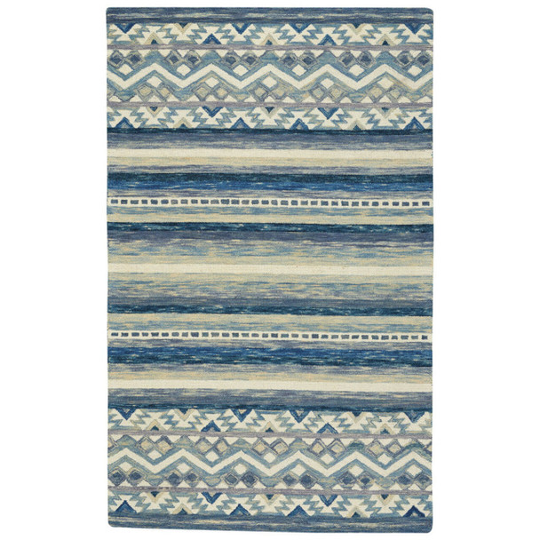 Capel Avanti-Kelim Alpine Blue 2569_440 Hand Tufted Rugs - 7' 9" X 10' 0" Rectangle