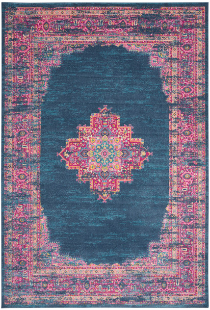 Nourison Passion PSN03 Blue Area Rugs