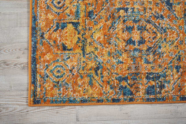 Nourison Passion PSN07 Teal/sun Area Rugs