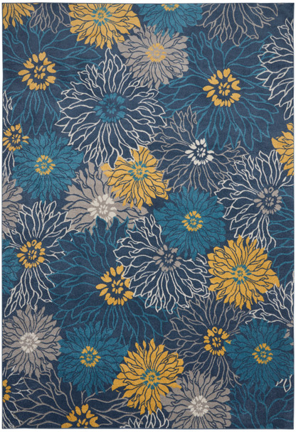 Nourison Passion PSN17 Blue Area Rugs