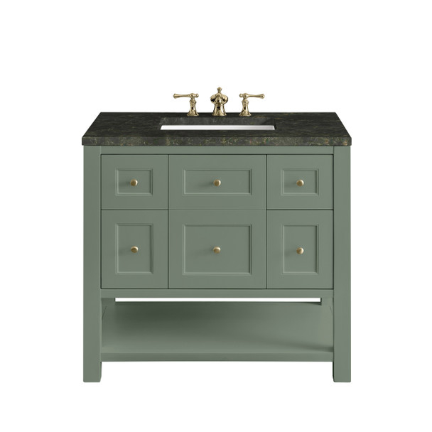 Breckenridge 36" Single Vanity, Smokey Celadon, w/ 3 CM Phantome Eclos Top