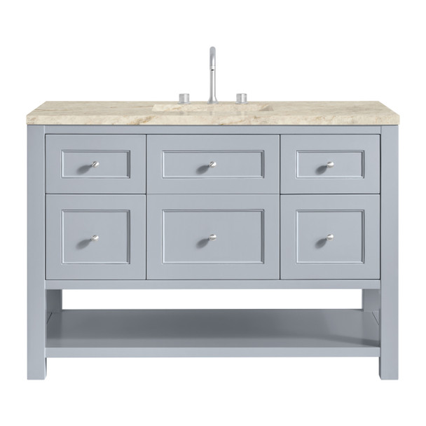 Breckenridge 48" Single Vanity, Serenity Blue, w/ 3 CM Tajnar Eclos Top w/FreePower Wireless Charger