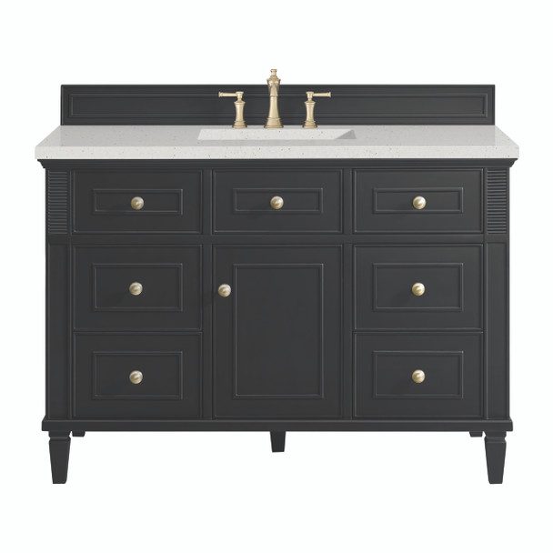 Lorelai 48" Single Vanity, Black Onyx w/ 3 CM Lime Delight Silestone Top
