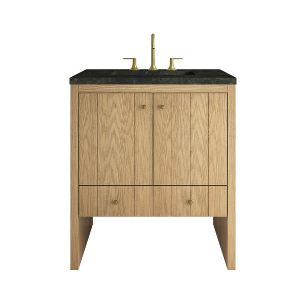 Hudson 30" Single Vanity, Light Natural Oak w/ 3 CM Phantome Eclos Top