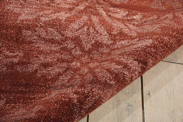 Nourison Silk Shadows SHA03 Rust Area Rugs