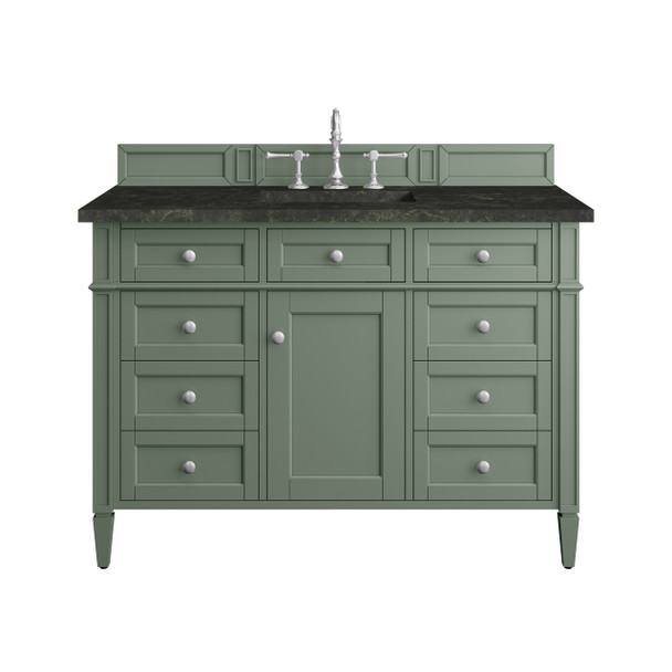Brittany 48" Single Vanity, Smokey Celadon, w/ 3 CM Phantome Eclos Top