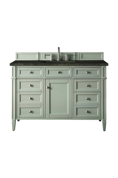 Brittany 48" Single Vanity, Sage Green, w/ 3 CM Phantome Eclos Top