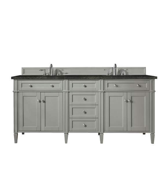 Brittany 72" Double Vanity, Urban Gray, w/ 3 CM Phantome Eclos Top