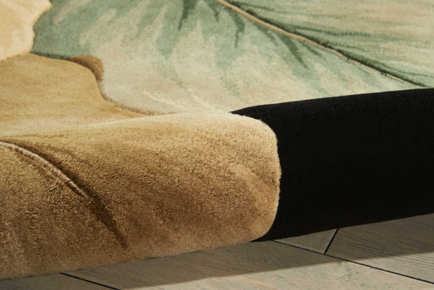 Nourison Tropics TS08 Black Area Rugs