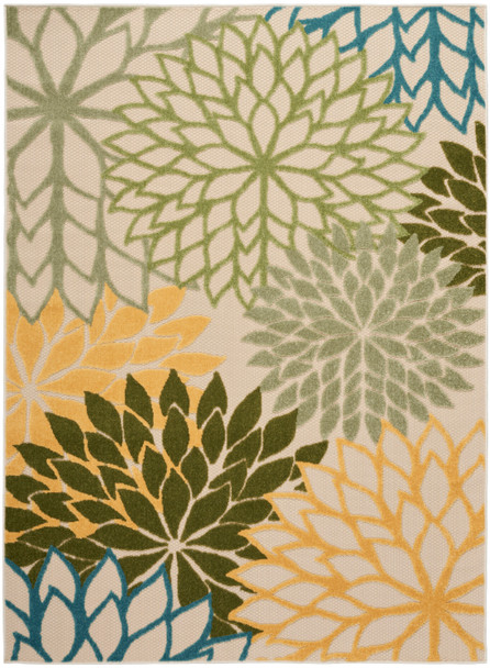 Nourison Aloha ALH05 Green Multicolor Area Rugs