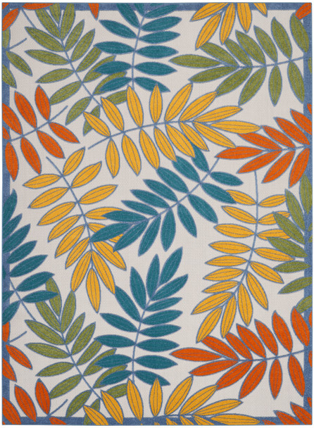 Nourison Aloha ALH18 Ivory Multicolor Area Rugs