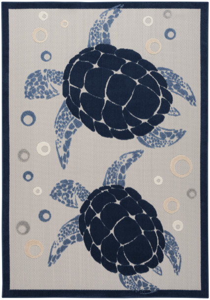 Nourison Aloha ALH27 Navy Blue Area Rugs