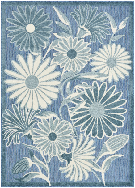 Nourison Aloha ALH33 Blue Area Rugs