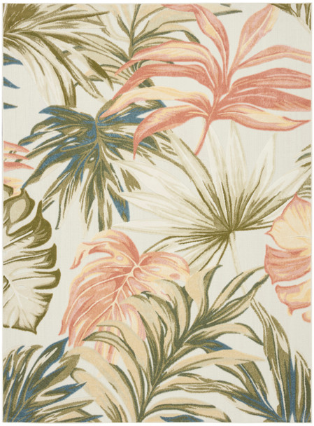 Nourison Aloha ALH43 Ivory Green Area Rugs